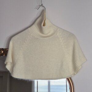 Soft Knit Turtleneck Pullover Scarf Cape